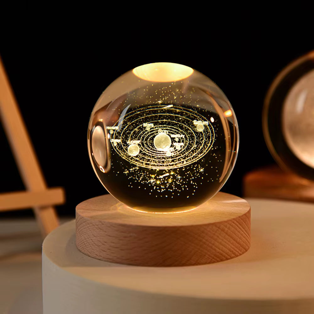 Boule De Clip 3D, Lampe Veilleuse, Communautés Ète En Clip, Système Solaire Gravé Au Laser, Globe Astronomique, Cadeau D'Anniver