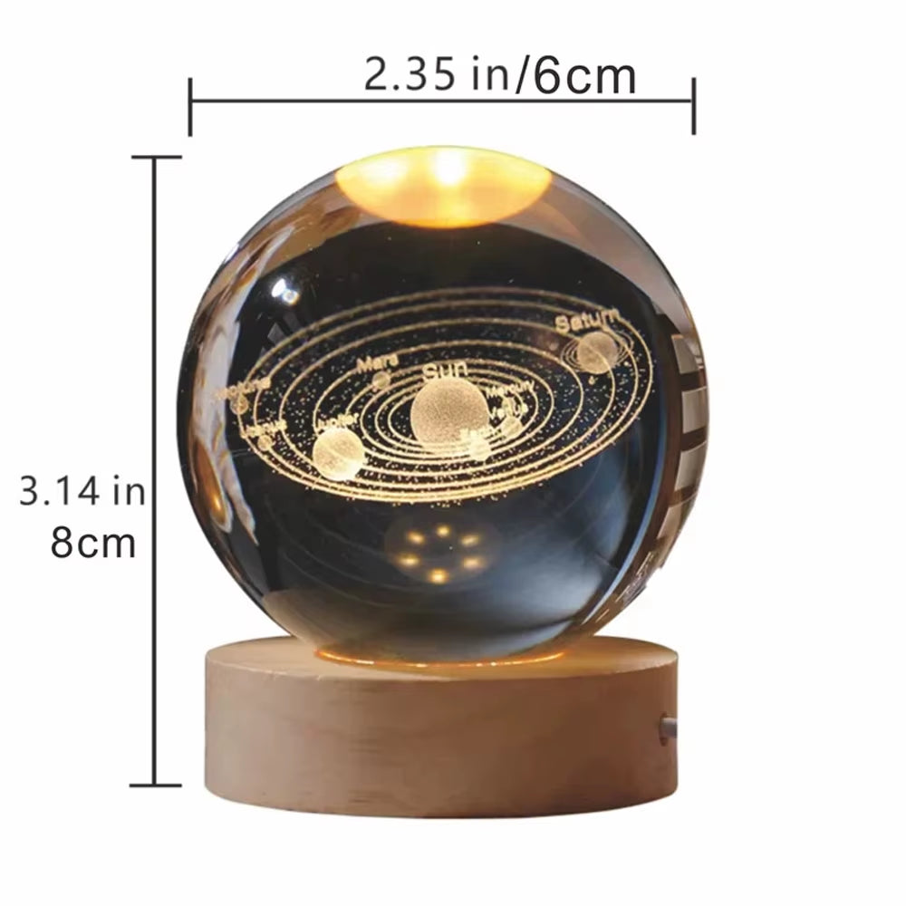 Boule De Clip 3D, Lampe Veilleuse, Communautés Ète En Clip, Système Solaire Gravé Au Laser, Globe Astronomique, Cadeau D'Anniver